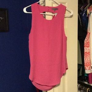 Brixon Ivy Pink Drop-Back Top